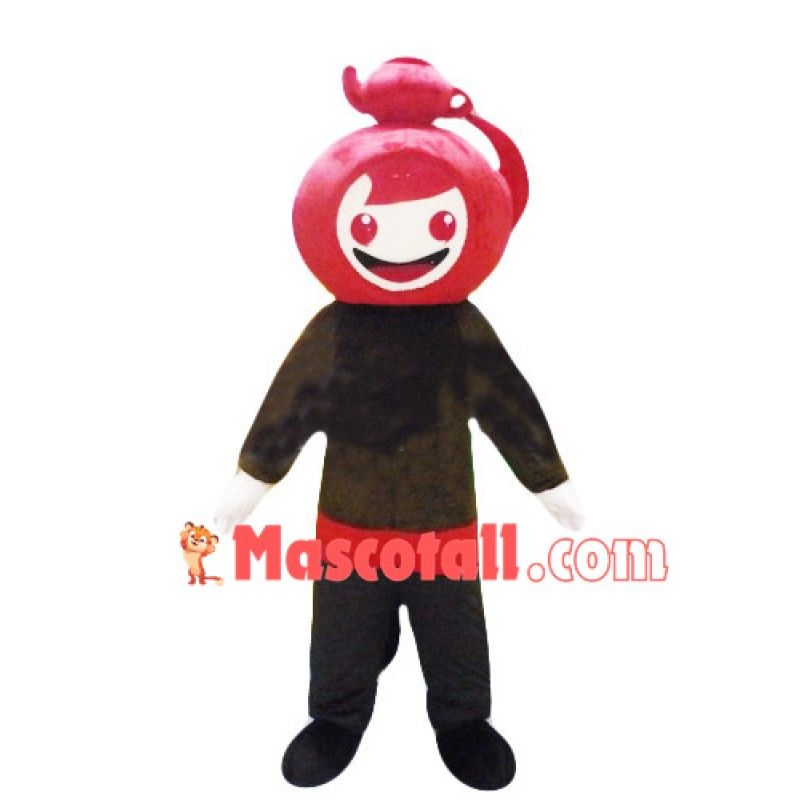 Red Tea Pot Master Mascot Costume