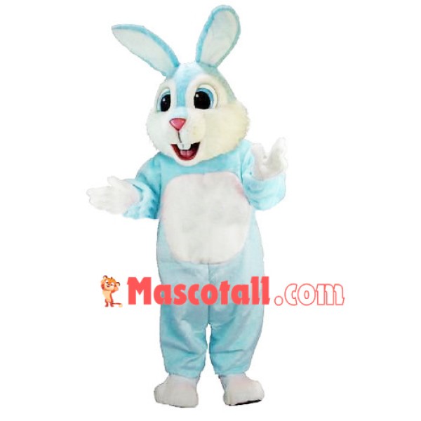 Light Blue Power Rabbit Mascot Costume