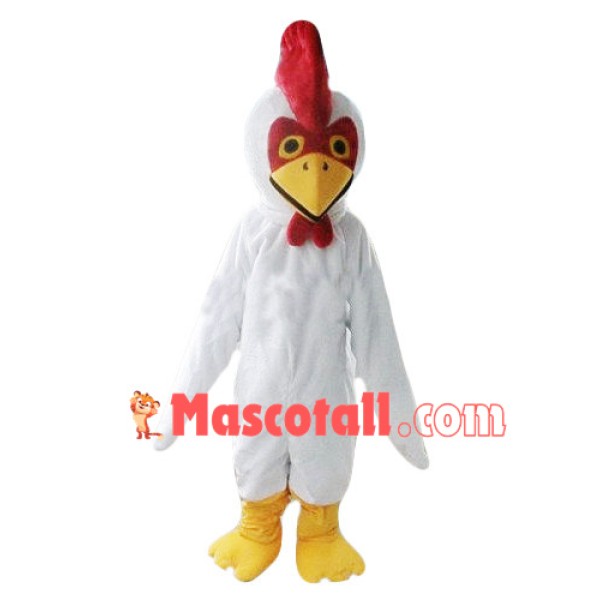 Peaceful White Chicken Mascot Costume