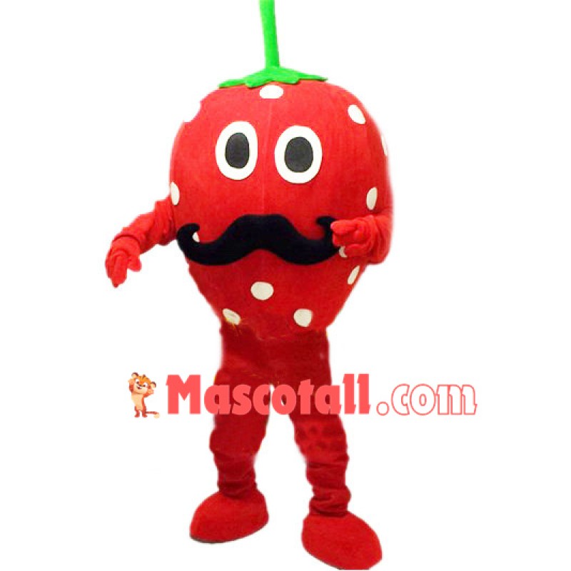 Beard Strawberry Mascot Costume