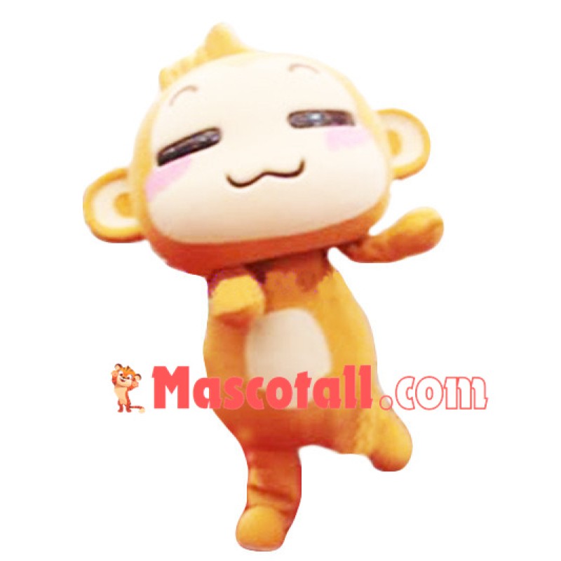 Enjoying Happy Yoyo Monkey Mascot Costume