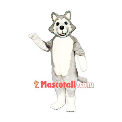Gray Old Wolf Mascot Costume
