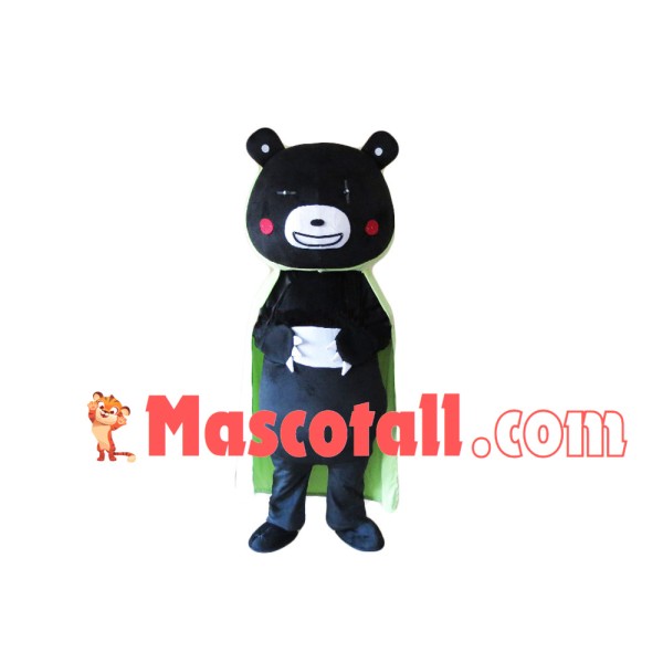 Kumamoto With Green Cloak Mascot Costume