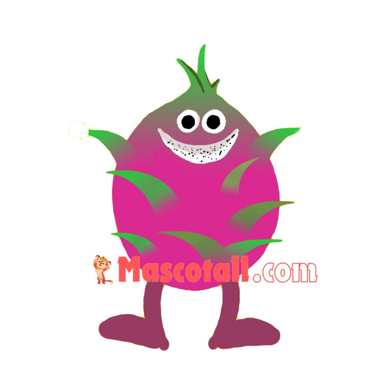 Cartoon Dragon Fruit Mascot Costume