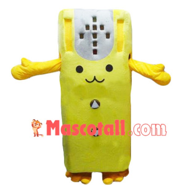 Yellow Air-conditioner Remote Mascot Costume
