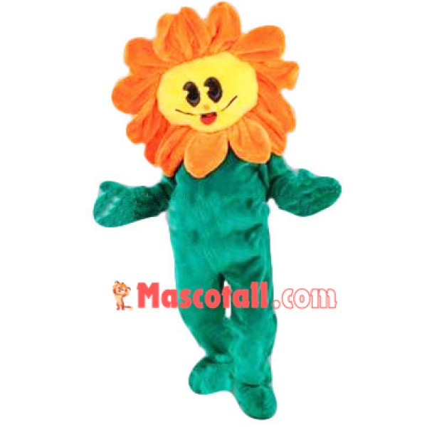 Blooming Green Sunflower Mascot Costume