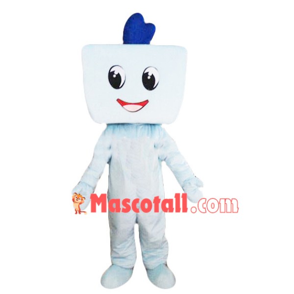 Square Plastic Box Cartoon Mascot Costume