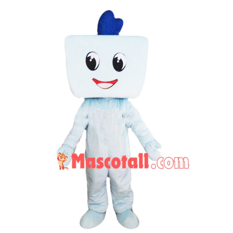 Square Plastic Box Cartoon Mascot Costume
