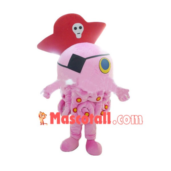 One-eyed Pirate Octopus Mascot Costume