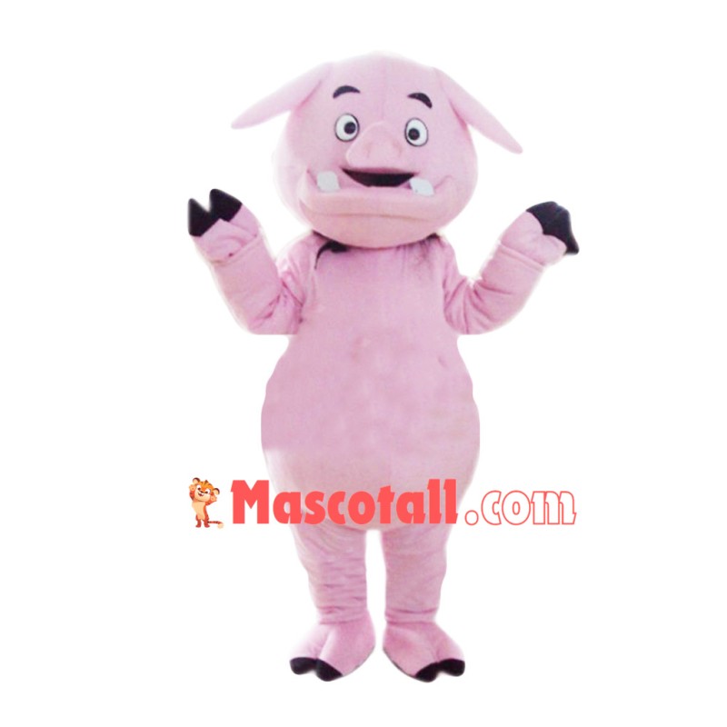 Adult Sharp Teeth Pig Mascot Costume
