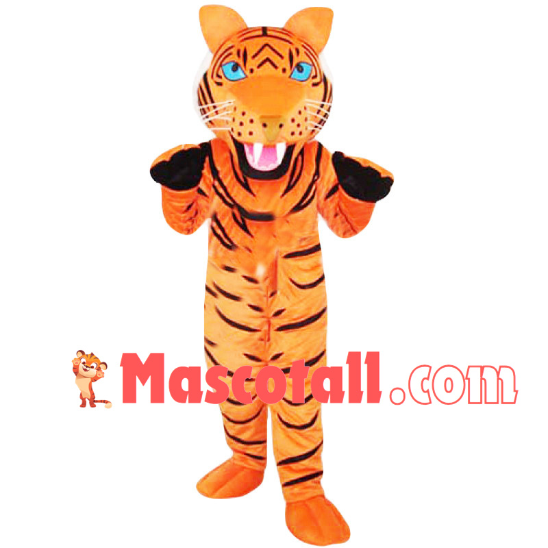 Blue Eyes Tiger Mascot Costume
