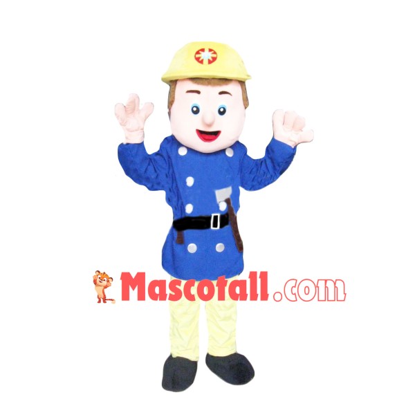 British Blue Sheriff Mascot Costume