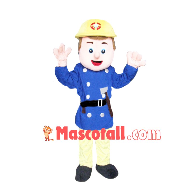 British Blue Sheriff Mascot Costume