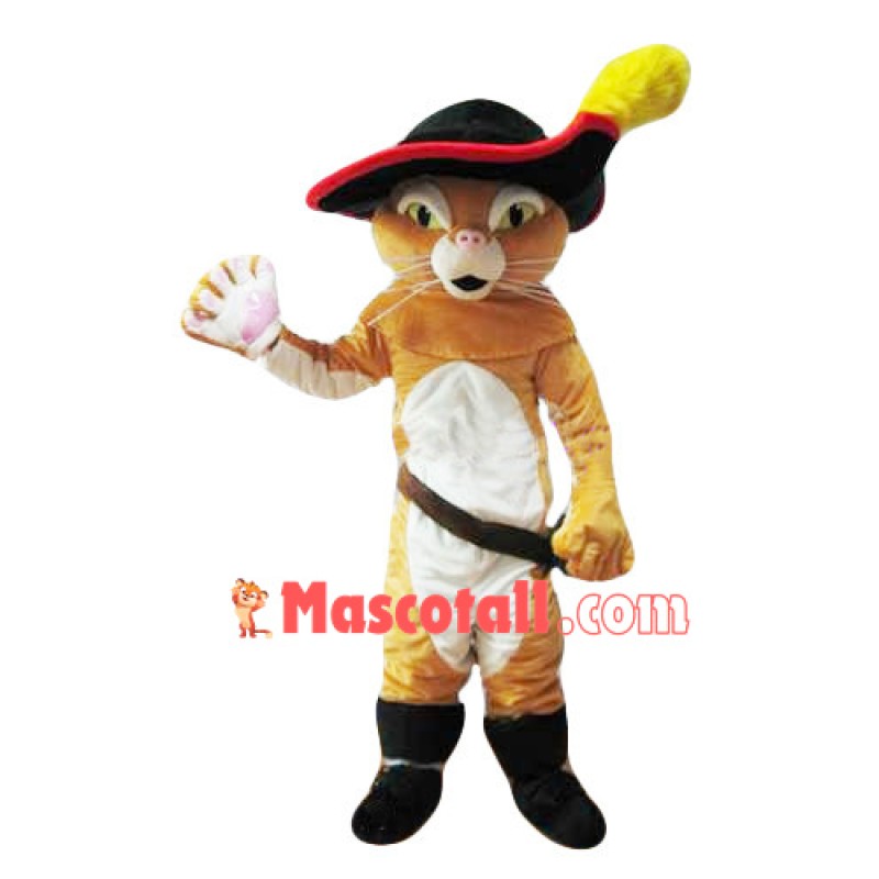 Sheriff Boots Cat Mascot Costume