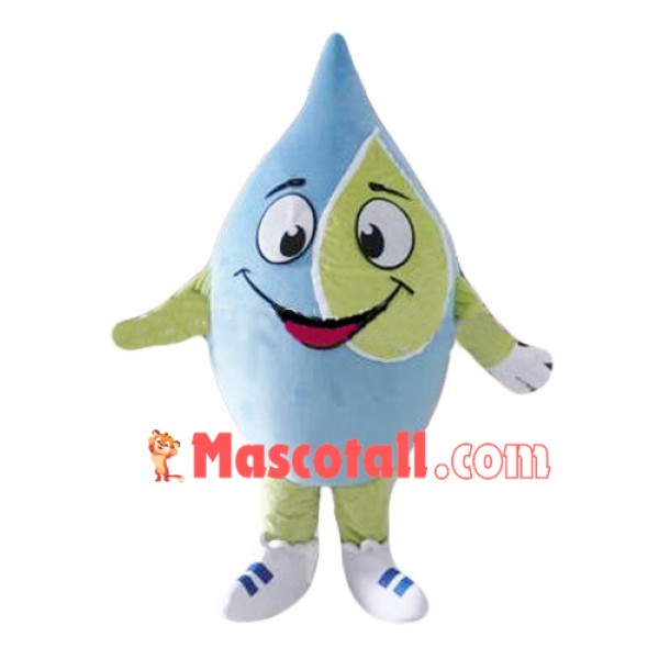 Funny Cartoon Water Drop Mascot Costume