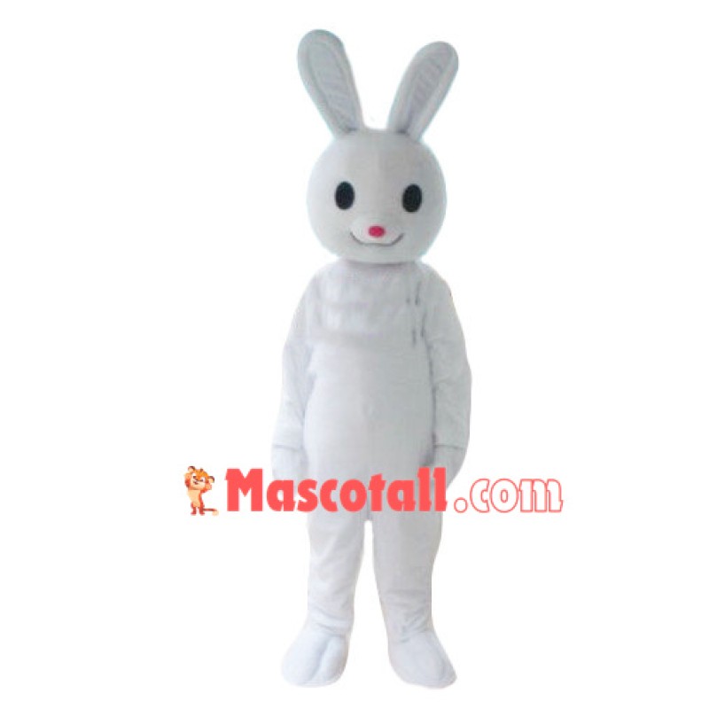 Pure White White Rabbit Mascot Costume