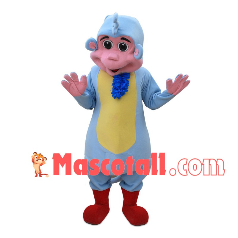 Sky Blue Baby Monkey Mascot Costume