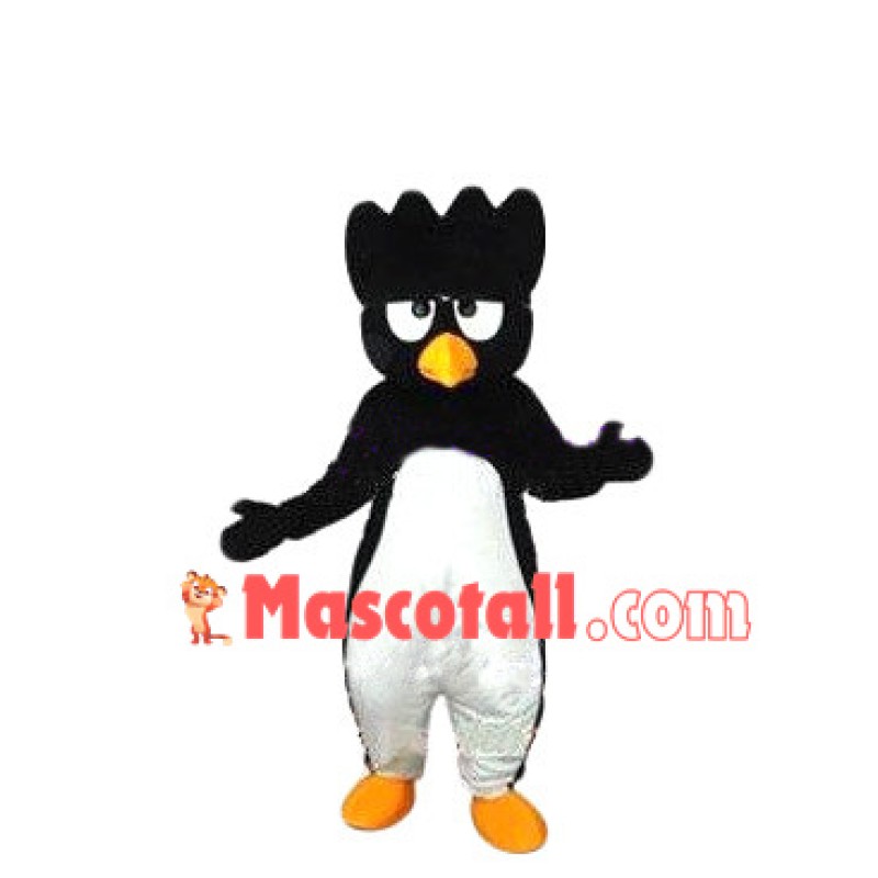Wave Head Penguin Cartoon Mascot Costume