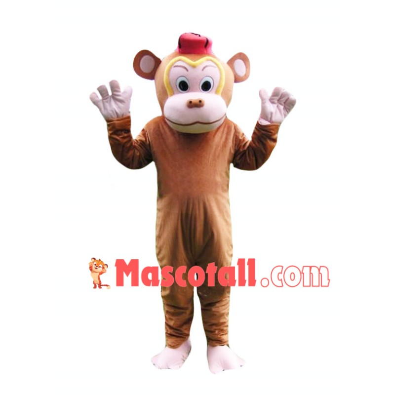 Juggling Golden Monkey Mascot Costume