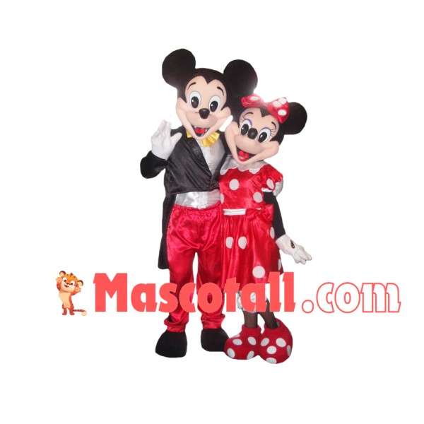 Blessed Mickey Couple Mascot Costume