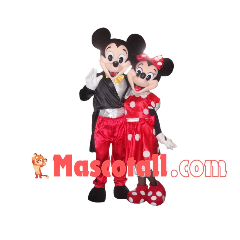 Blessed Mickey Couple Mascot Costume