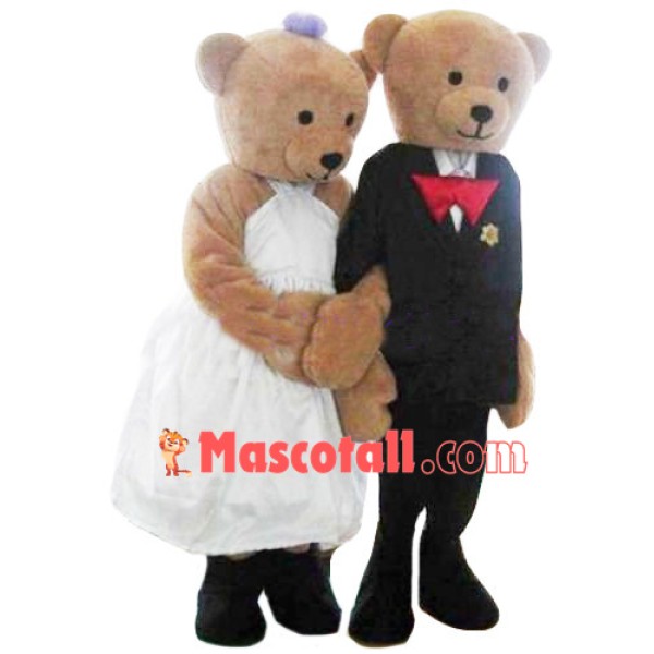One Pair Of Teddy Bear Mascot Costume