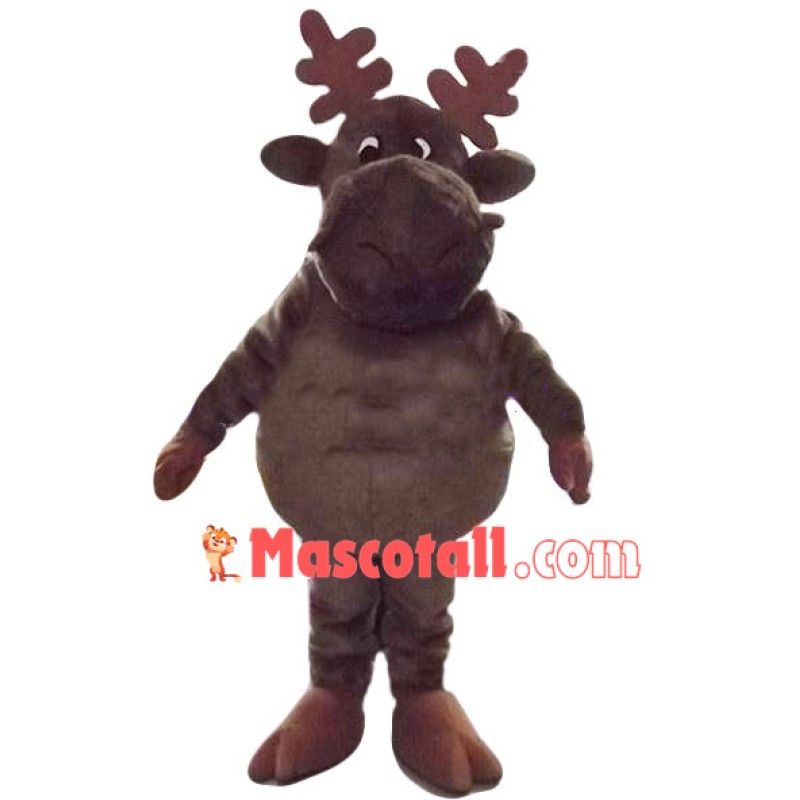 Christmas Brown Elk Mascot Costume