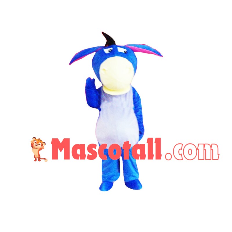 Silly Blue Donkey Mascot Costume