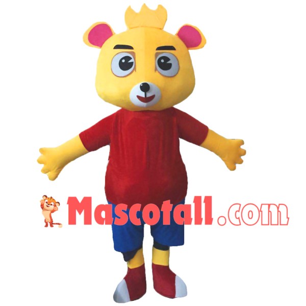 Adult Size Happy Bear Mascot Costume