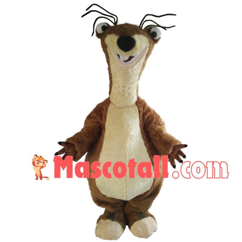 Ice Age Sloth Mascot Costume