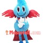 Red Cape Water Drop Mascot Costume