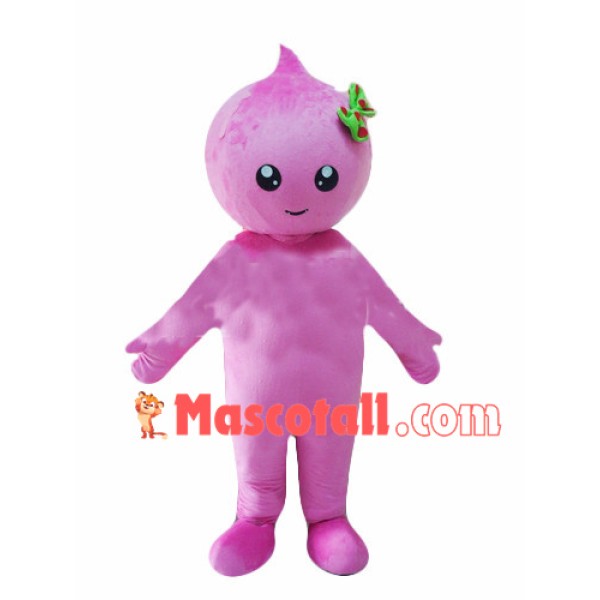Pink Cartoon Doll Qoo Mascot Costume