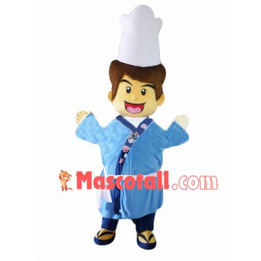 Chef Of Japanese Sushi Restaurant Mascot Costume