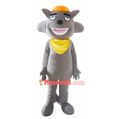 Fashion Cartoon Gray Wolffy Mascot Costume