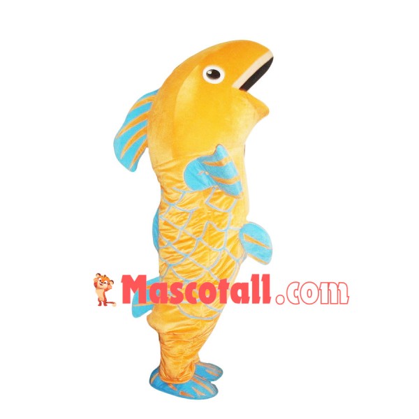 Jumping Golden Carp Mascot Costume