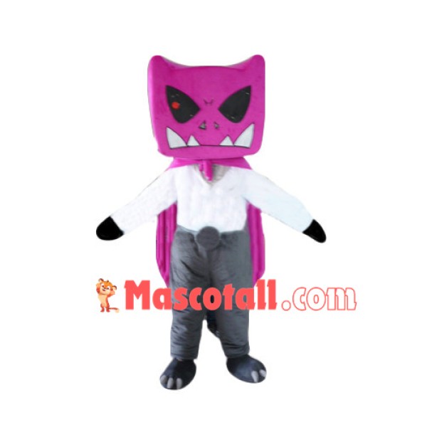 Purple Cloak Demon Mascot Costume
