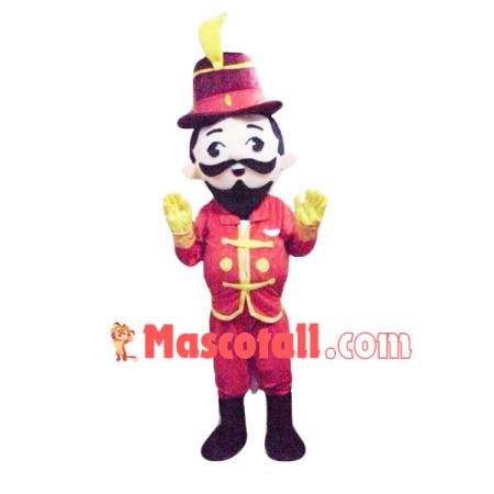 Beard Man Of Honor Guard Mascot Costume