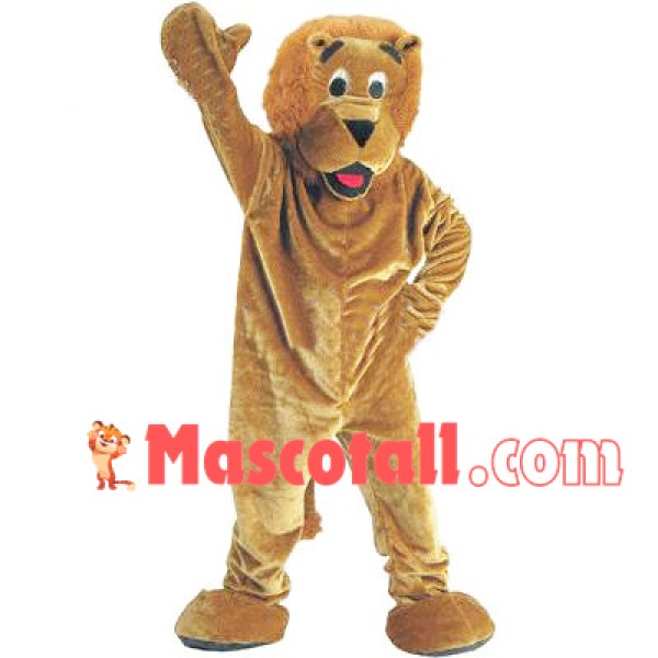 Kind Greeting Lion Mascot Costume