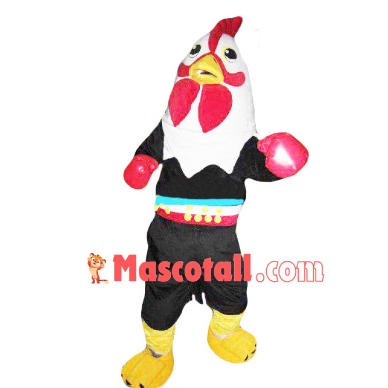 Strong Boxer Chicken Mascot Costume