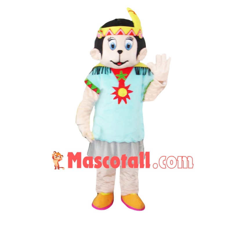 Native Leader Monkey Mascot Costume