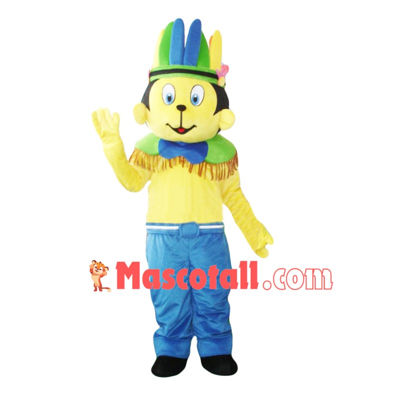 Joyous Indigenous Monkey Mascot Costume