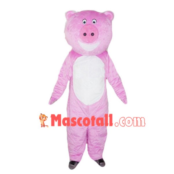 Pink Pig Mascot Costume For Adult