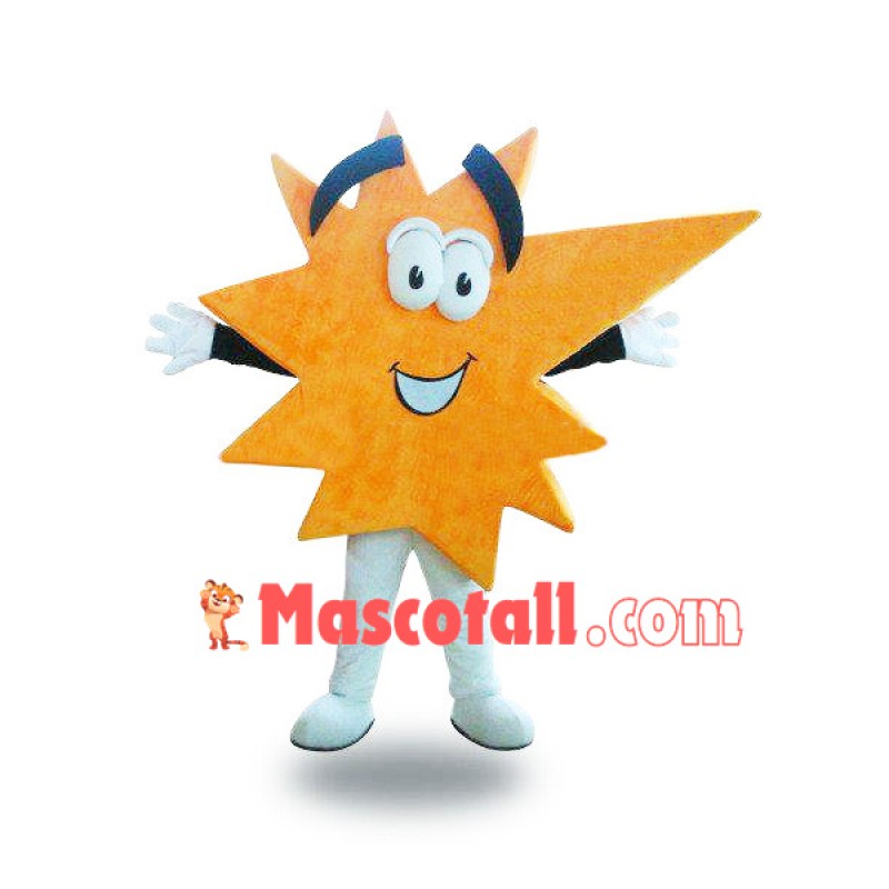 Cartoon Style Maple Leaf Mascot Costume