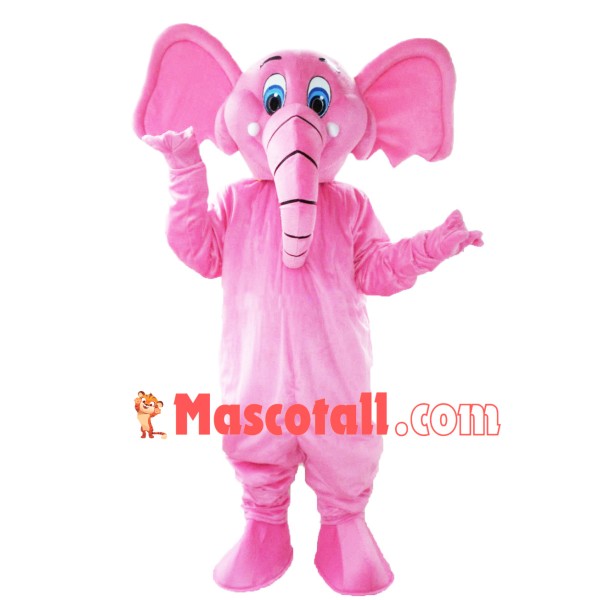 Pink Elephant Adult Mascot Costume