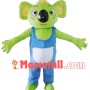 Green Koala Adult Size Mascot Costume