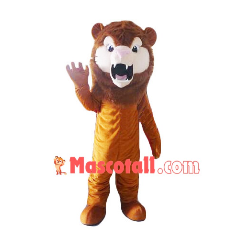 Roaring Ugly Lion Mascot Costume