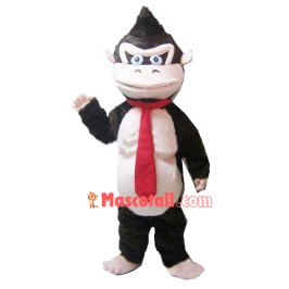 Muscle Gorilla With Tie Mascot Costume