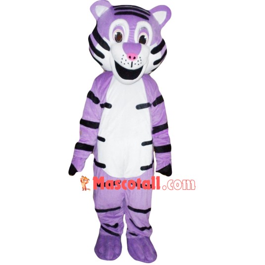 Customized Purple Tiger Mascot Costume