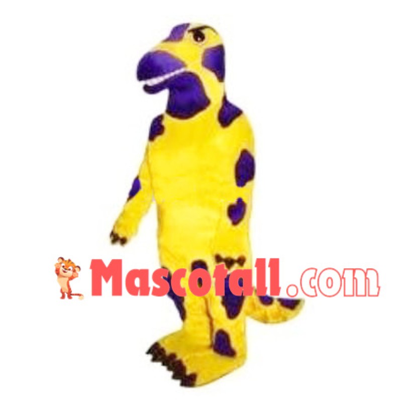 Purple Patch Dinosaur Mascot Costume