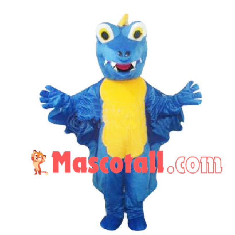 Adult Blue Flying Dragon Mascot Costume